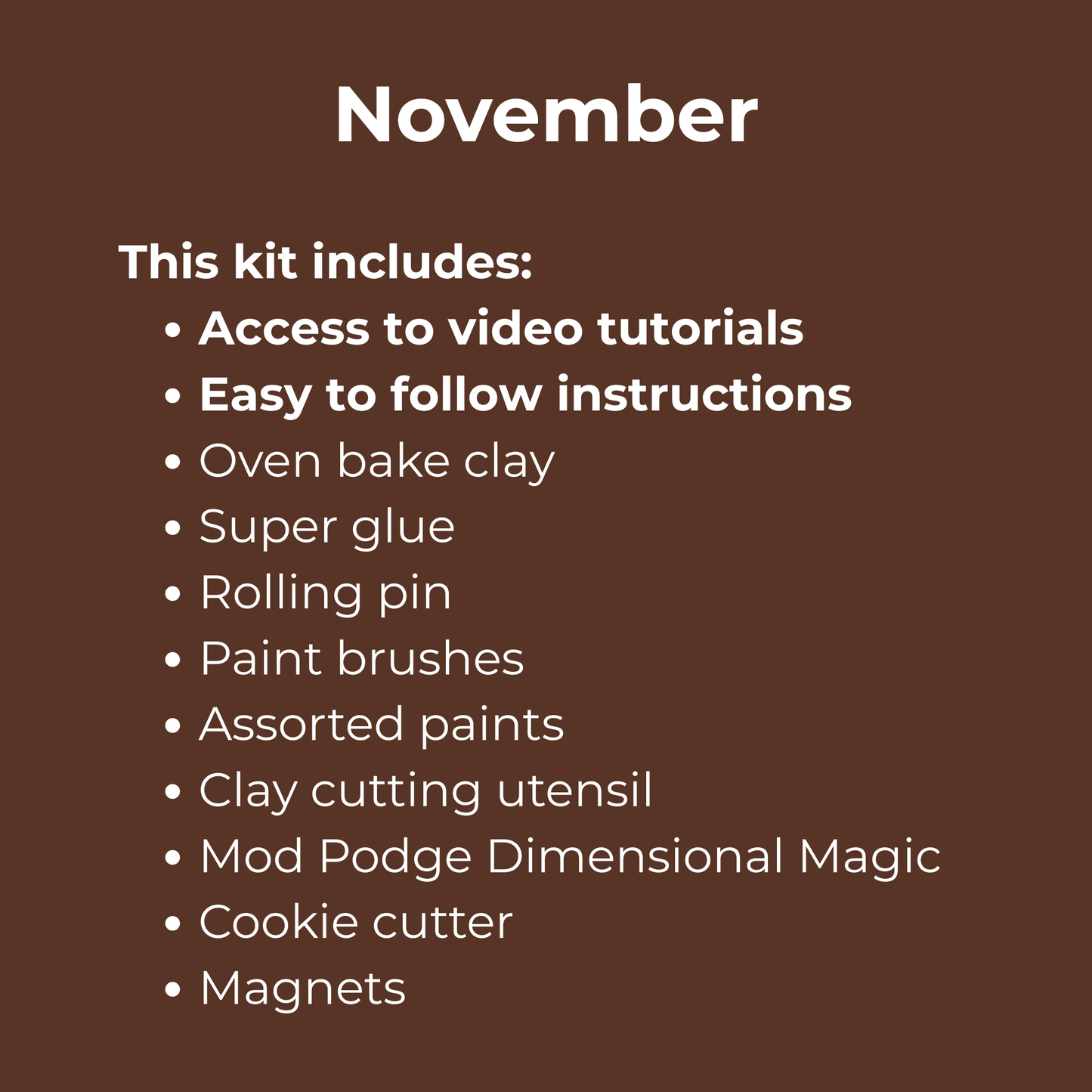 Pie and Pumpkin Clay Magnets