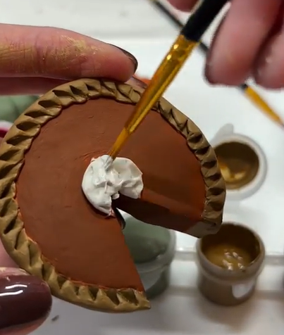 Pie and Pumpkin Clay Magnets