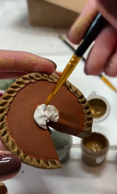 Pie and Pumpkin Clay Magnets